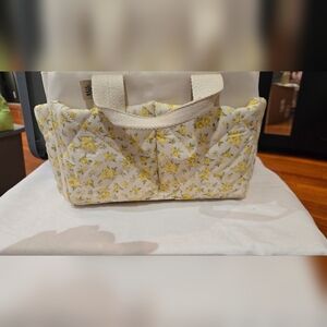 Floral Quilted Tote Bag